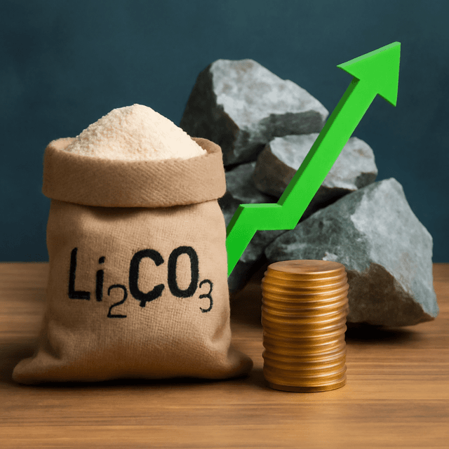Metals Commodities Updates: Lithium Carbonate Rises by 2.62%