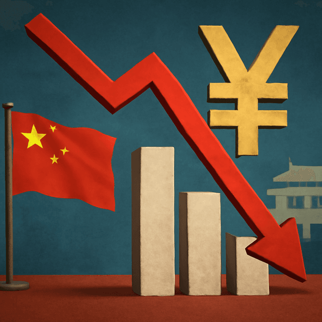 China's National Bureau of Statistics General Purchasing Managers' Index (PMI) has decreased from a 6-month high.